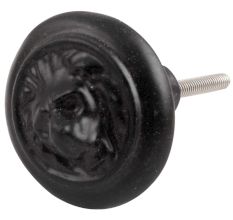 Black Lion Metal Knobs